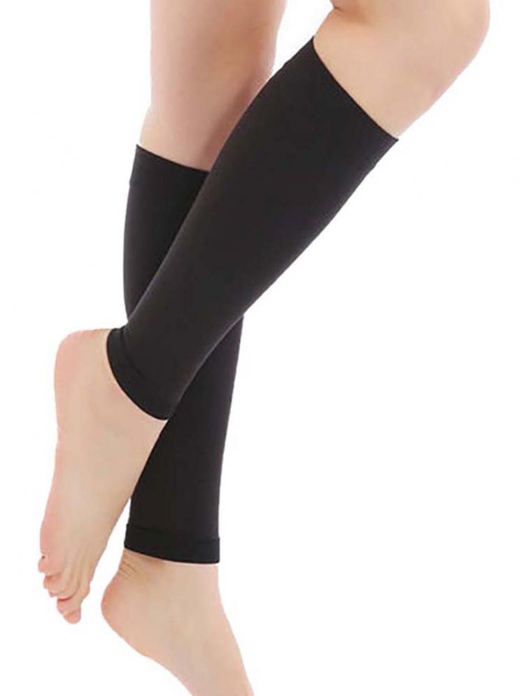 Lady Secondary Leg Protector Thin Leg Pants  Pressure Socks Sports Dance Legwarmers Skin Color Xxl Large