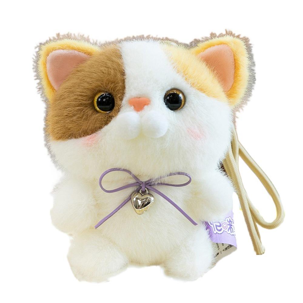 

Пушистый брелок-кукла котенка, брелок с животным, плюшевая игрушка-кошка, милый кулон в виде кошки, домашний декор style 4