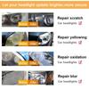 Car Headlight Polishing Agent Scratch Remover Repair Fluid Headlight Restoration And Renewal Polish Liquid Kit Auto Accessories
