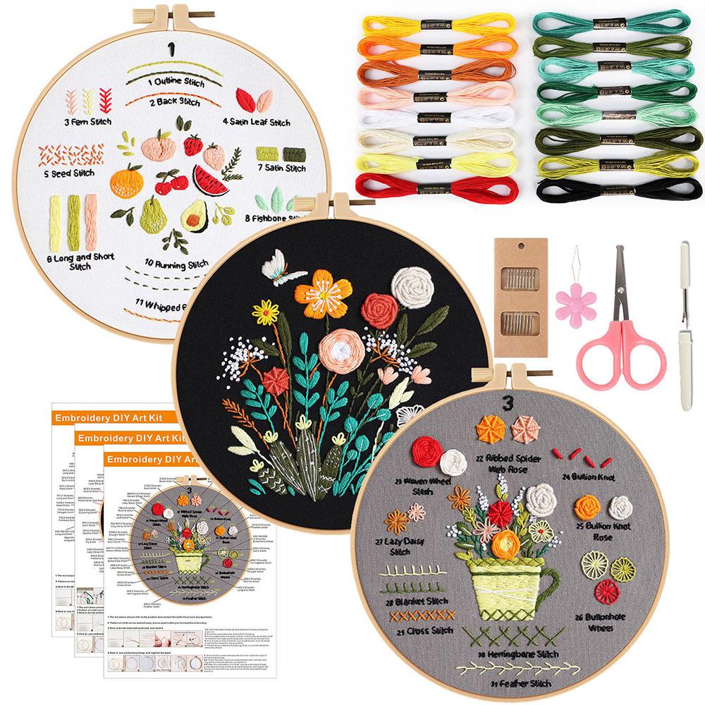 Neue Sticknadeln Übung Handgemacht DIY Materialpaket, Dutzende Nadeln Einstieg Kombiniert Mit 4-teiligem Set