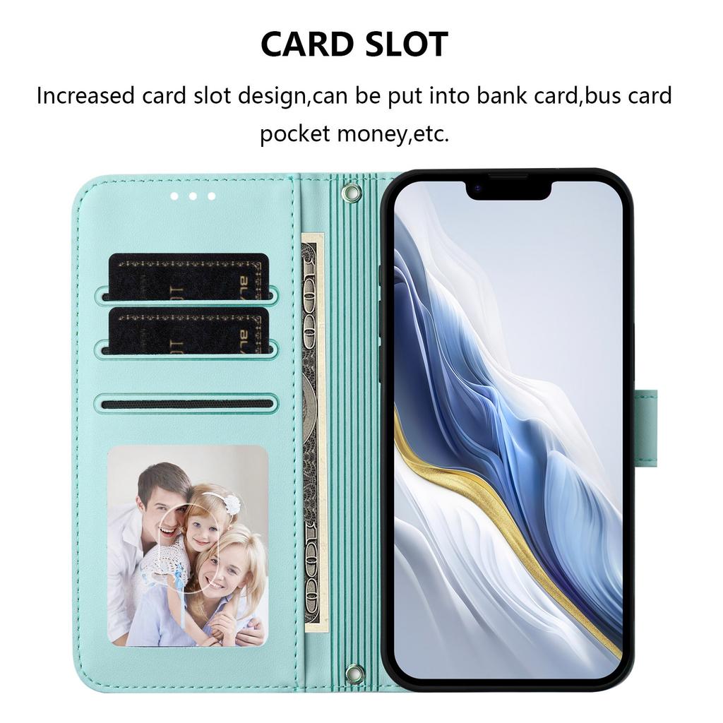 Für Xiaomi Poco C61 4G/Redmi A3 4G/A3x 4G Hüllen PU-Leder Klappbrieftasche Handyhülle mit Trageband