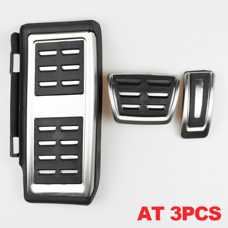 Edelstahl Auto Kraftstoff Bremspedal Fußstütze Pedale Abdeckung Für Volkswagen VW GOLF 7 MK7 Tiguan L Skoda Kodiaq Schnelle octavia A7