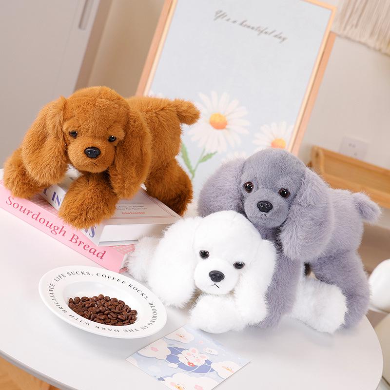 Adorable Realistic Lying Dog Plush Pillow and Soothing Companion