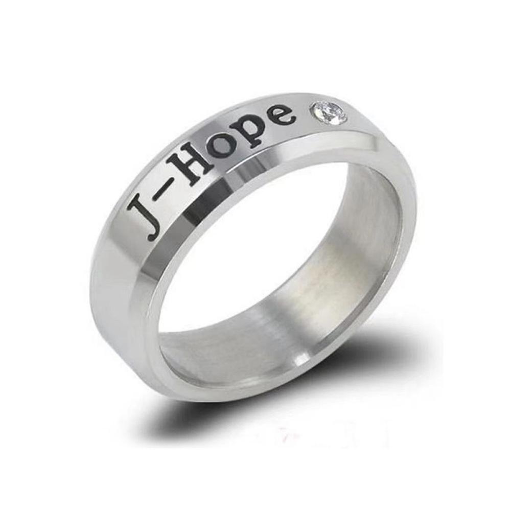 BTS Same Style Birthday Name Rings - Min Yoongi, Park Jimin, Kim Taehyung, Jung Hoseok, Jeon Jungkook