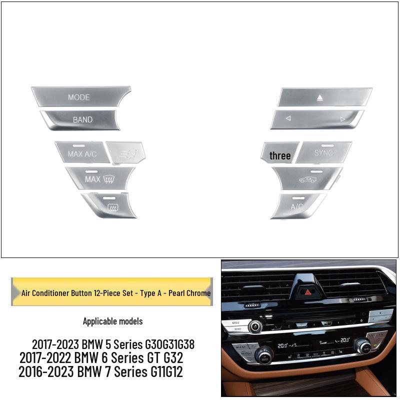 BMW 5 & 7 Series G30/G12 Air Conditioning & Fan Speed Adjustment Buttons for Center Console