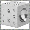 WON Steel Dapping Doming Block, Steel Dapping Block Steel Square Die Steel Dapping Cube For Jewelry Making