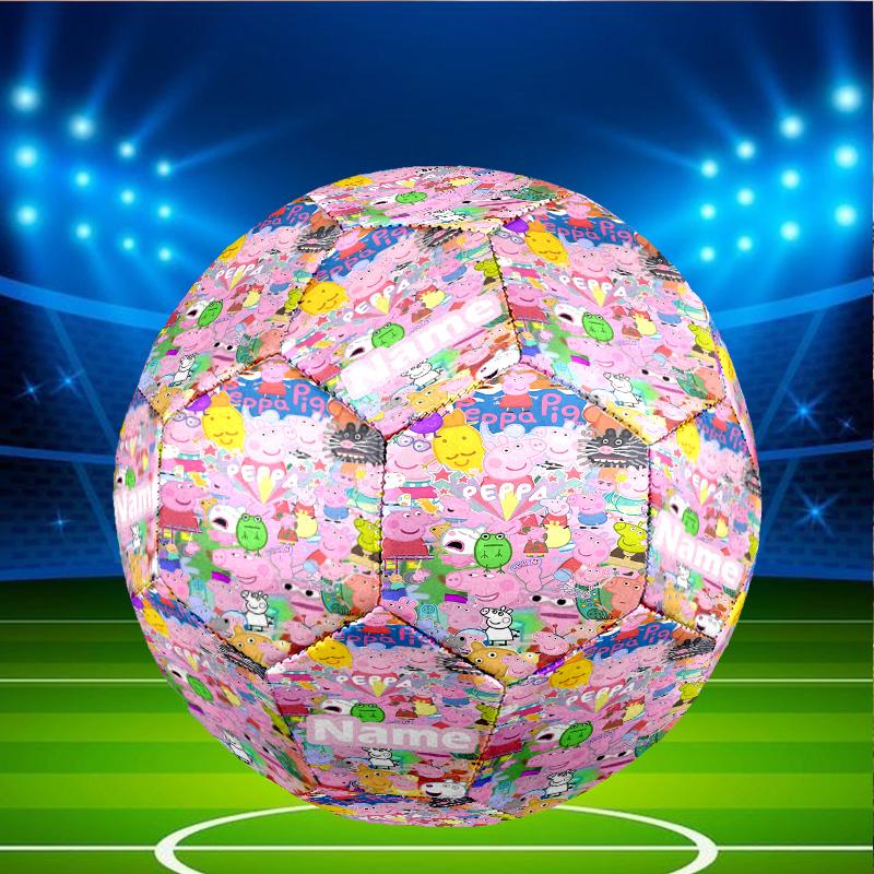 Custom Name Personalized Peppa Pig-A Print Size 5 Soccer Ball Training & Match Football, for Team, Kicking, Gift for Football Enthusiasts