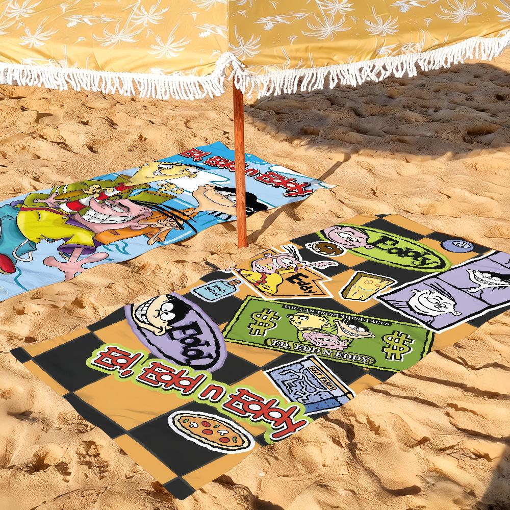 Cartoon E-Ed Edd n E-Eddy-S Towel Quick Drying Beach Towels Are Suitable For Swimming Pools Camping Yoga And The Gym