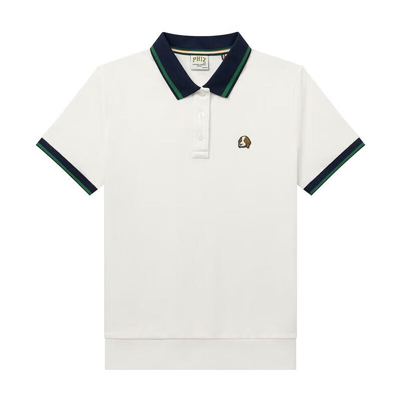 HAZZYS Women's 2025 Summer Contrast Short Sleeve Polo Shirt