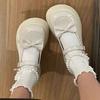 Japanese small leather shoes women's summer spring 2025 new platform big head shoes cute Lolita bow Mary Jane single shoes