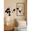 Metal Wine Goddess Wall Art Iron Sculpture Rustproof Home Decor Bar Dining Room Gift
