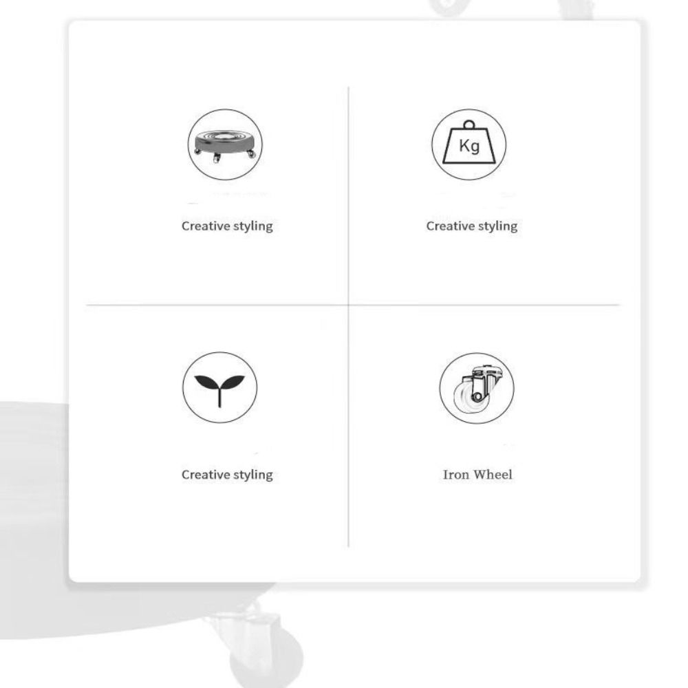 Universal Low Stool with Wheel Multicolors Swivel Wheel Stool High Quality Leather Rotating Chair