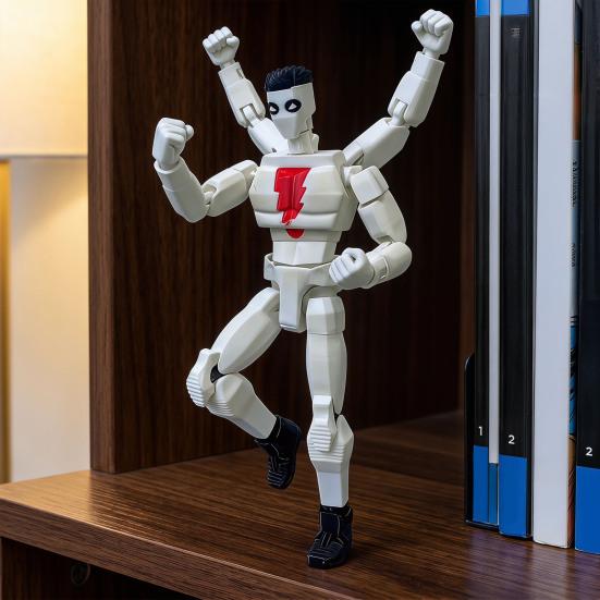 Cartoon Character Action Figure 3D Printed Posable Articulated Figure Model Collectible Figurine Fidget Toy Decoration Anime Fans Gifts