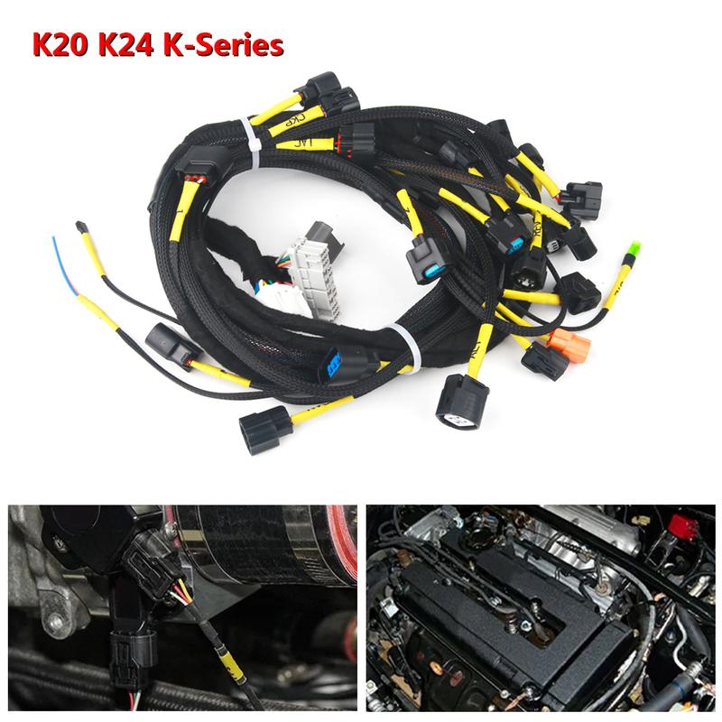 

K20 K24 K-Series Tucked Engine Harness For Honda Acura K-Swap Integra CRX EK EG Civic EP3 01-05 RSX 02-04