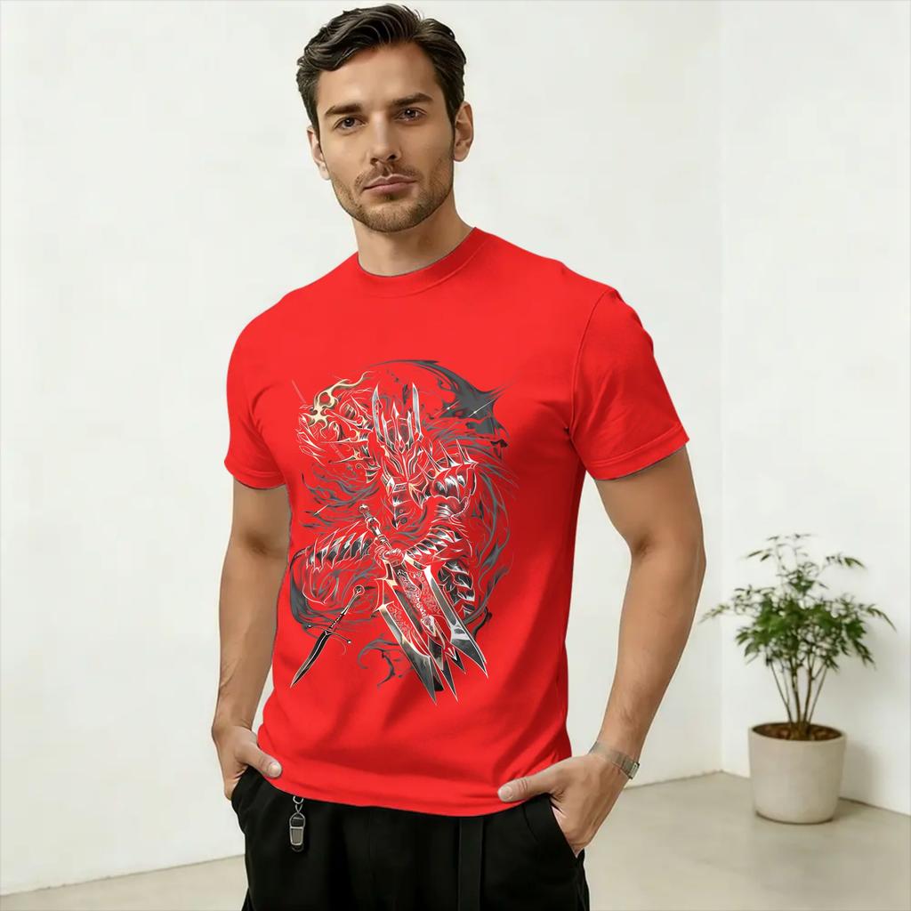SAURON Art Cotton T Shirt For Unisex Summer Awesome T Shirts Round Neck Leisure Tees Oversized Hot Sale Clothing