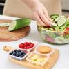 5/10/20PCS Double Compartment Seasoning Container with Lid Portable Compartment Snack Container for Daily Outdoor Picnic