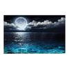 Diamond Painting 5D Diamond Embroidery Set Handmade Crafts Wall Decor Decompression Puzzle Diamond Puzzle Cross Stitch Art Home Decor (Sea and Moon)