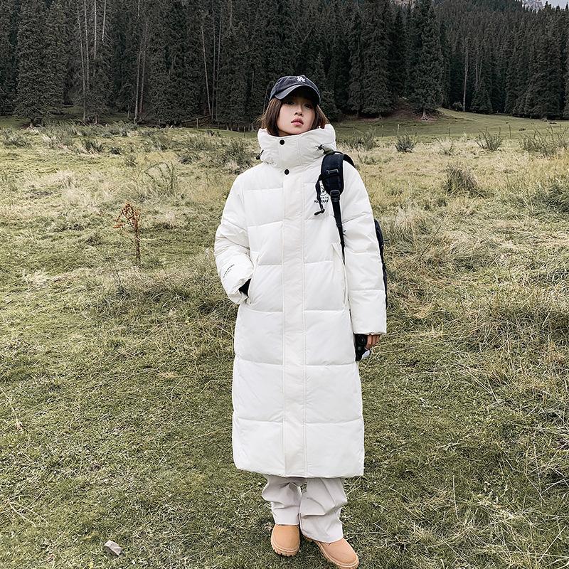 2025 new long down cotton jacket women's winter couple over the knee warm padded jacket loose plus size cotton jacket thick coat