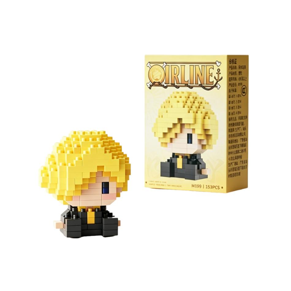 Anime Building Block Chopper Buggy Assembly Micro Building Block Zoro Robin Character Model Mini Bricks Figure Toys For Gift