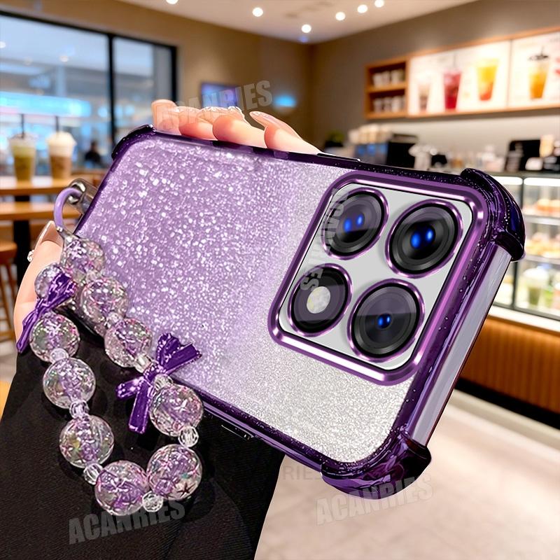 

Xiaomi14t Розкішний Зоряний Ремінець Ланцюжок Гальванічне Покриття Блискітки Ударостійкий Силіконовий Чохол Для Xiaomi Mi 14t Pro 14tpro Mi14t М яка Задня Кришка Xiaomi 14t