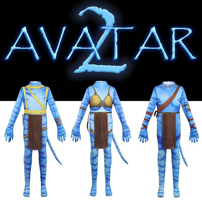 Avatar2 Jack Sully Neytiri Ronald Kids' Cosplay Christmas Stage Party Jumpsuit
