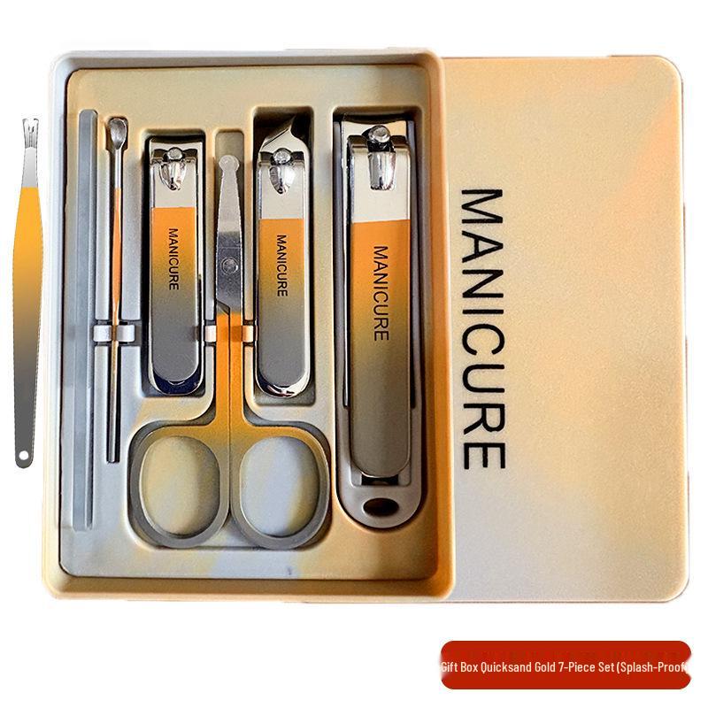 Portable Candy Color Nail Clipper & Manicure Set with Ear Pick
