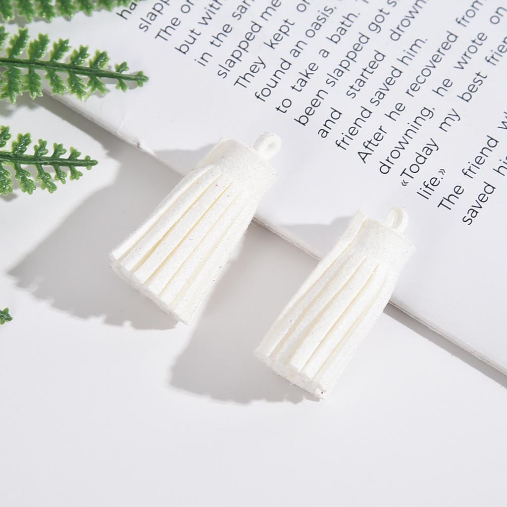 5-20Pcs 3cm Mini Leather Tassel Keychain Tassel Phone Tassels Pendant For DIY Craft Jewelry Making Bracelet Earrings Accessories