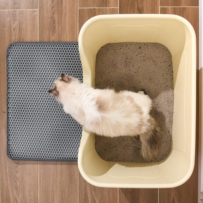Extra Large Anti-Splash Semi-Enclosed Cat Litter Box with Scoop