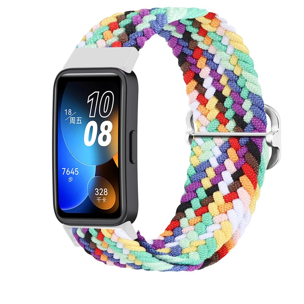 Nylon Elastic Loop Strap For Huawei Band 7/8/9/10 Sports Braided Wristband Breathable Comfortable For Huawei Band 10/9/8/7 Belt