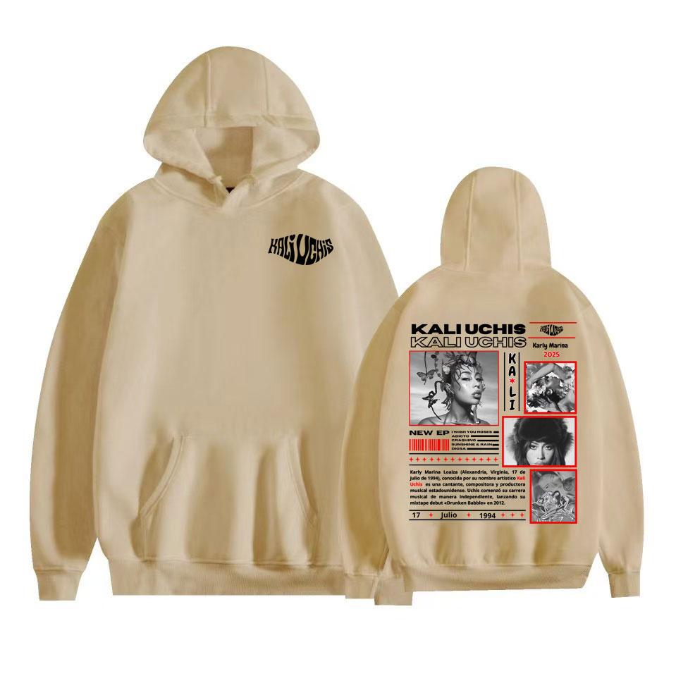 Kali Uchis Karly Marina Tour 2025 Album Hoodies Men Women Harajuku Hip Hop Retro Hoodie Casual Comfort High Quality Sweatshirts