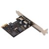 PCIE To USB 3.0 Expansion Card Enclosed High Power Inductor 2 Port USB3.0 Interface Card