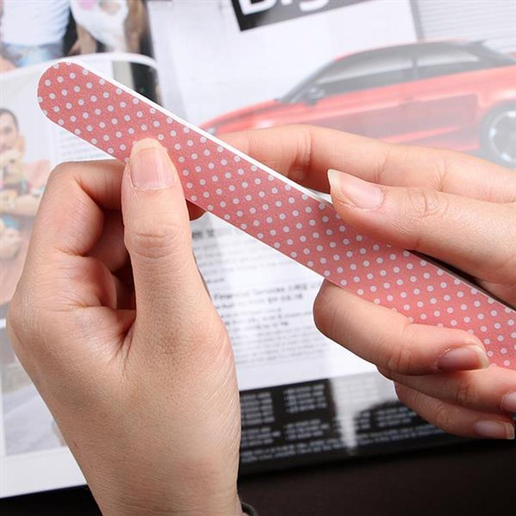 Lima de unhas de 2 peças/lima de unhas para casa lixa polidora