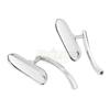 Motorcycle Accessories Mini Oval Rearview Mirror Side Mirrors Chrome 8mm/10mm For Harley Honda Yamaha Suzuki Universal