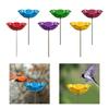 Flower Garden Stake Decoration Yard Ornament, Bee Bath Garden Bird Feeder Bird Bath Outdoor for Lawn Gift Courtyard Outside