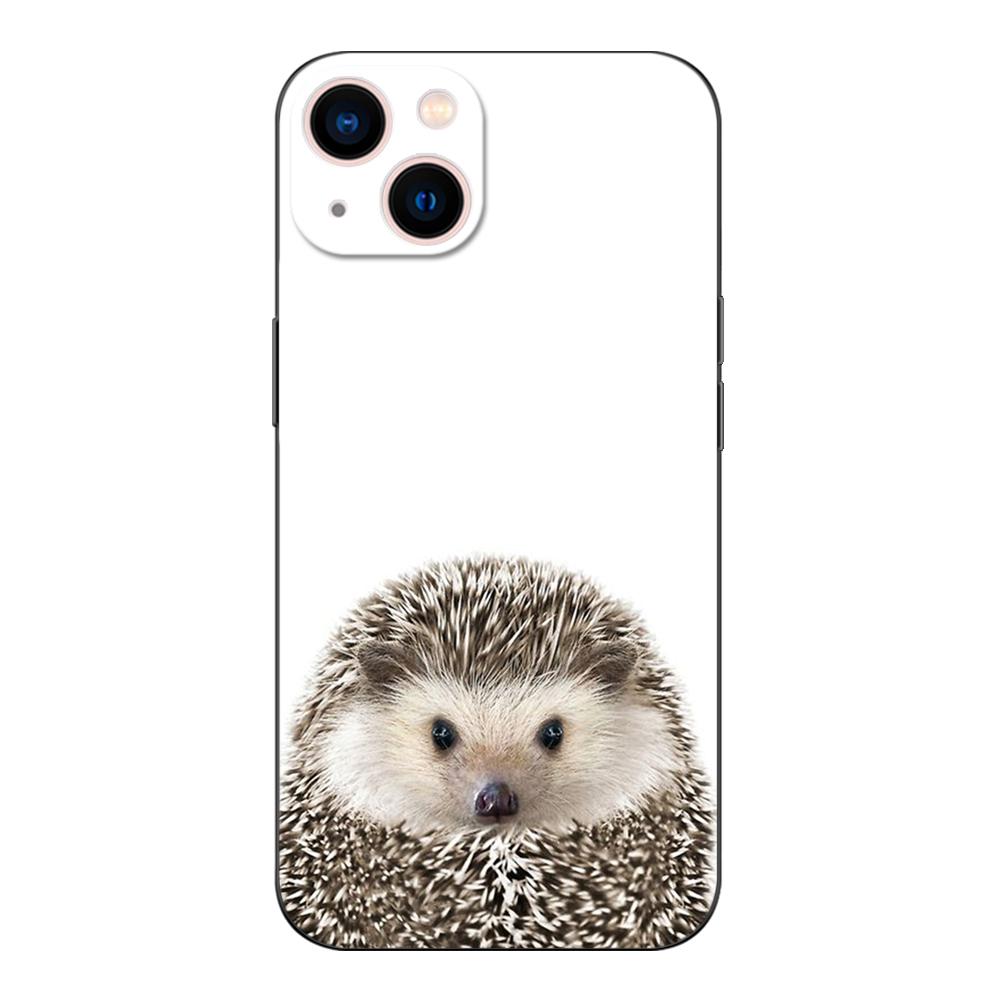 Black Tpu Case for Iphone 14 13 12 11 Mini Pro MAX 5 5s Se 2020 6 6s 7 8 Plus X 10 XR XS Cover Hedgehog