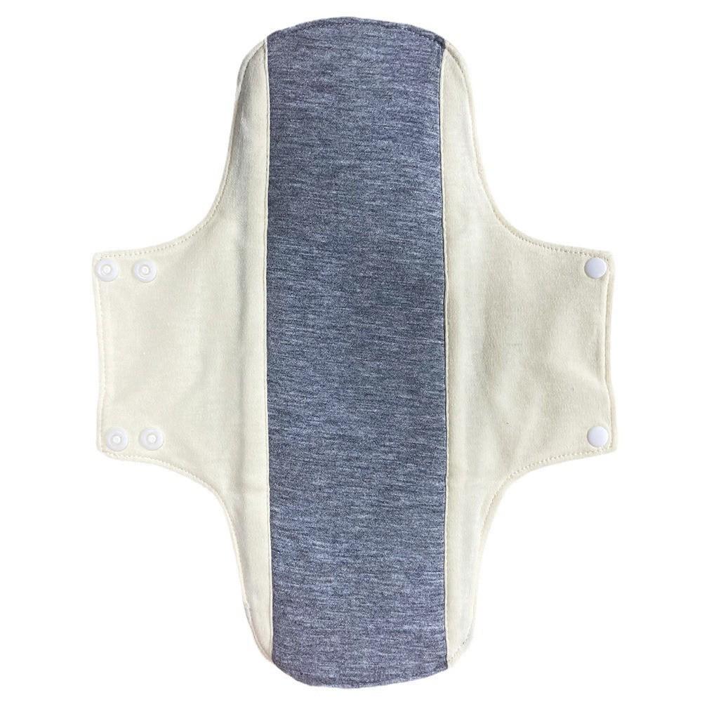 28cm Graphene Cotton Washable Menstrual Pad with One-Way Moisture Wicking and Leak-Proof Technology.