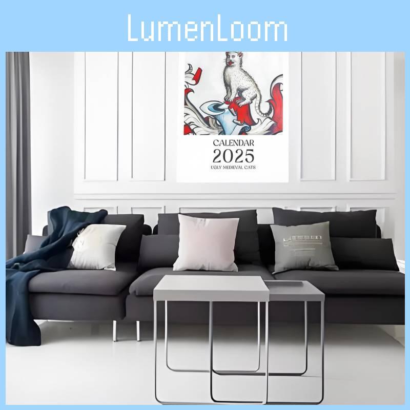 Hässlicher Mittelalterlicher 2025 Katzenkalender Kalender Ornament Weihnachtsanhänger Garnierung
