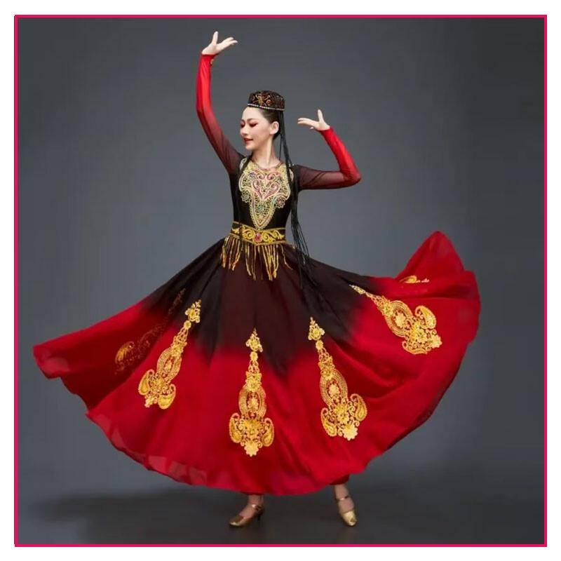 Костюм для танцевального представления уйгуров Синьцзяна для женщин S