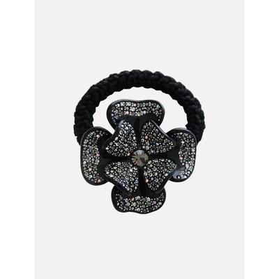 French Pansy Flower Cubic Hair Tie Bh0929