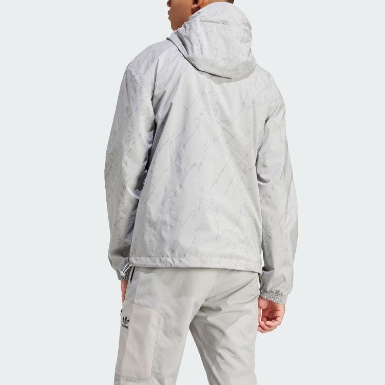 Adidas Vestes Originals Imprimé Montréal Coupe-vent Homme Vestes Gris Pur IS2811