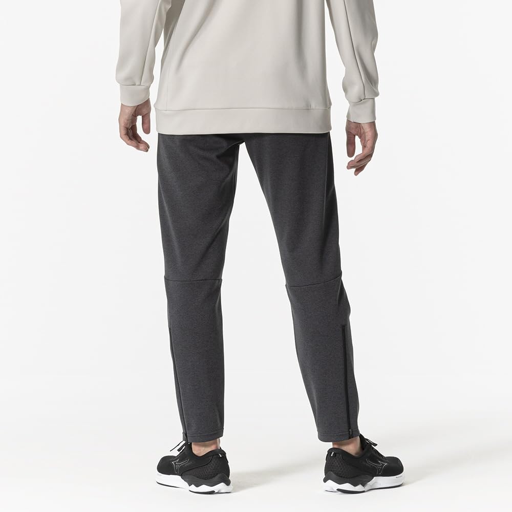 Mizuno Training Wear, Soft Stretch Long Pants, Comfortable and Lightweight, Jersey, Unisex, Charcoal Heather, 32MDB005