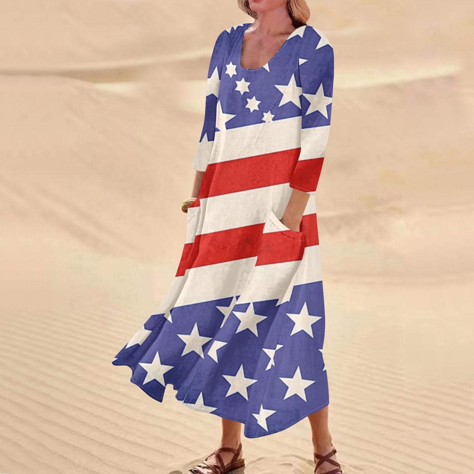 

Женское повседневное удобное хлопковое платье с карманами и рукавами три четверти XL