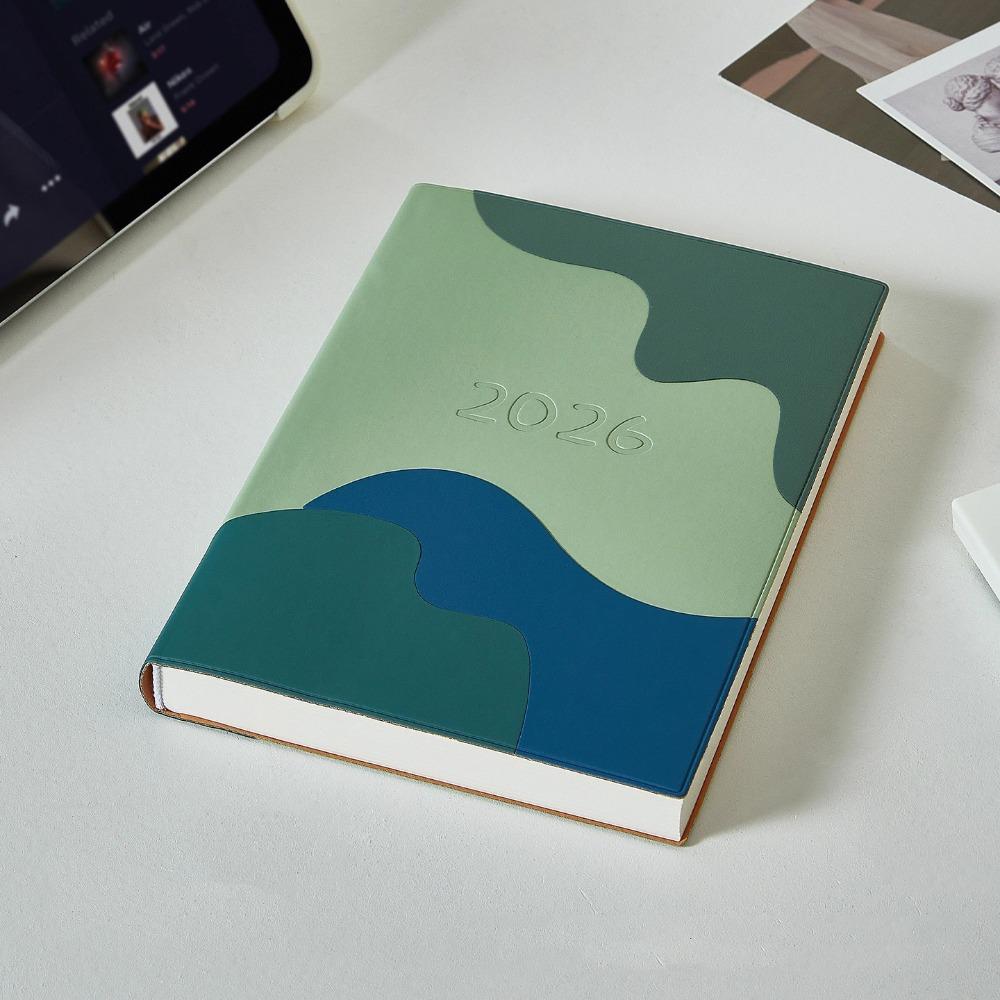 Ocean Waves 2026 Schedule Book A5 Planner Notebook Portable Calendar Book  Office Supplies