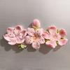 3D Cherry Blossom Refrigerator Magnet Resin Pink Flower Decorative Fridge Magnet Memo Notes Photo Holder for Home Kitchen Office