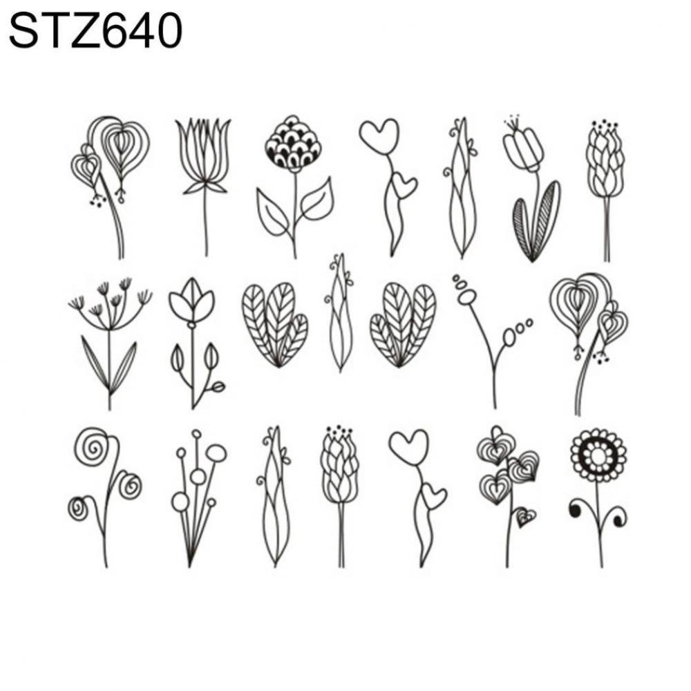 Floral Print Nail Decals Nail Art Decor Gel Polish Animal Sticker Manicure Foils