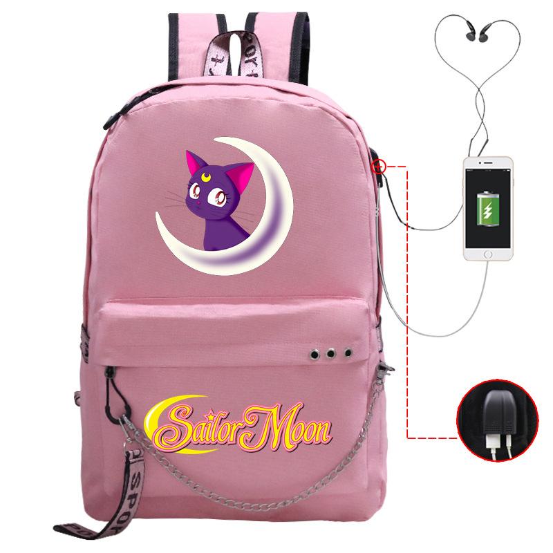 Campus Sweet Xiaoqing Surrounding Animation School Bag Girls Students Light Casual Backpack