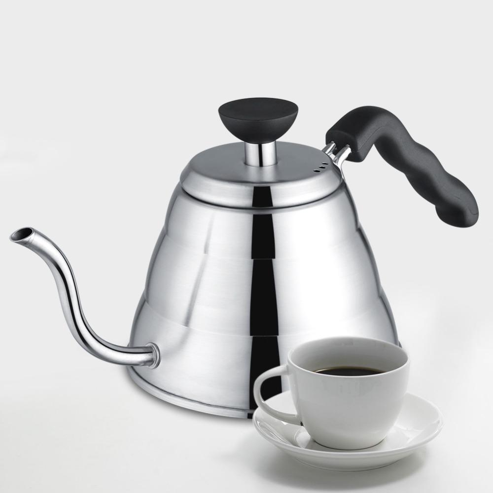Schwanenhalsförmiger Hand-Drip-Krug Edelstahl Pour-Over-Kessel Pour-Over-Kaffee