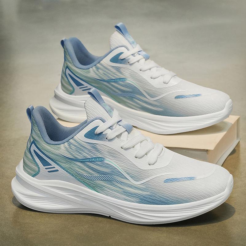 

Summer Fashion Mens Luxury Running Shoes Marathon Race Lightweight Air-cushion Sneakers Trendy Versatile Man Training Shoes 2026 39 светло-синий