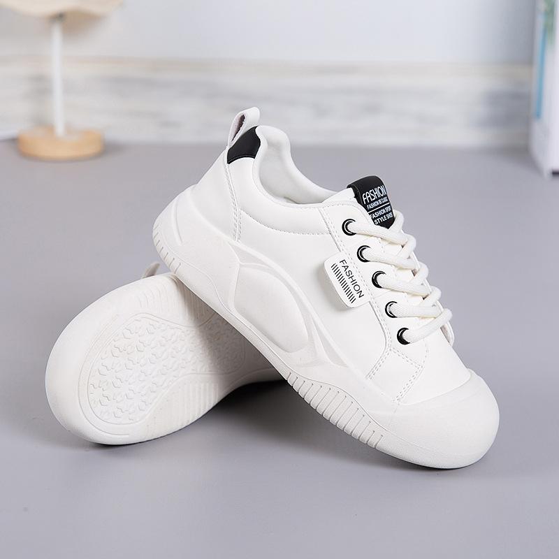 Popular Ugly Cute Little White Shoes 2025 New Spring Women's Platform Sports Versatile Casual Soft Baseplate Shoes