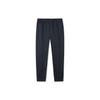 Anta Basketball Series Logo Snap Button Mid-Waist Straight-Leg Loose Cuff Sweatpants Men Bottoms Basic-Black 152321301-2